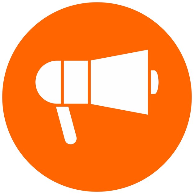 Estilo del icono del altavoz de diseño vectorial