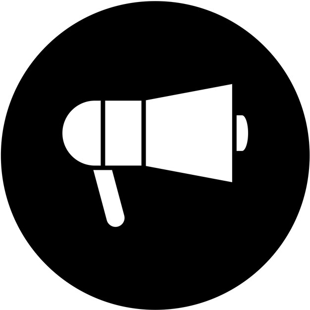 Estilo del icono del altavoz de diseño vectorial