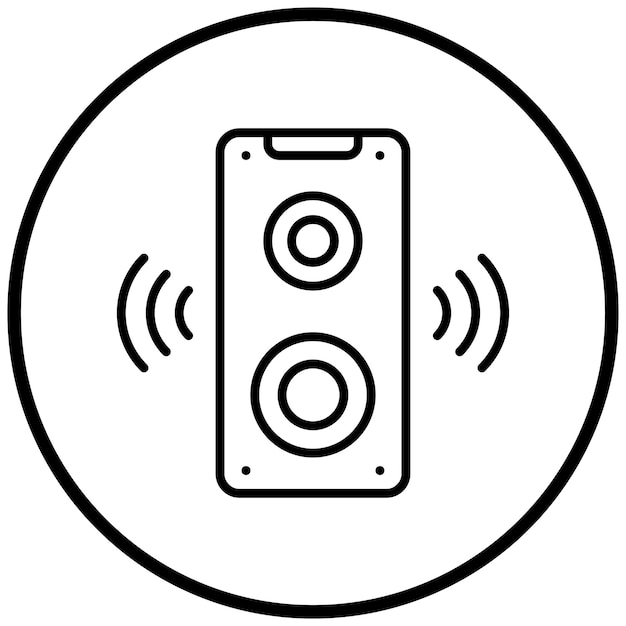 Estilo del icono del altavoz inteligente
