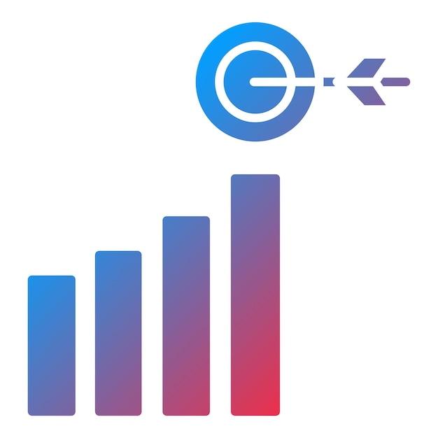 Estilo del icono de la ambición del diseño vectorial