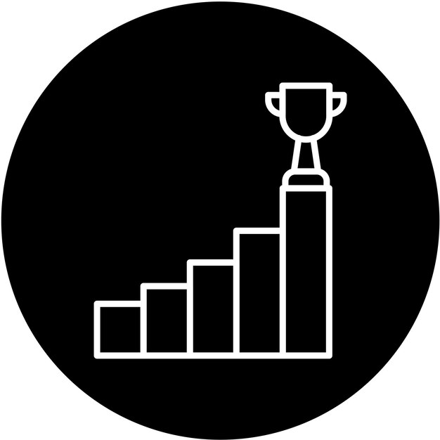 Estilo del icono de la ambición del diseño vectorial