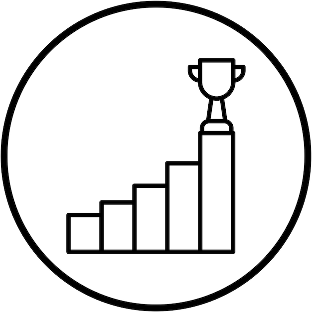Estilo del icono de la ambición del diseño vectorial