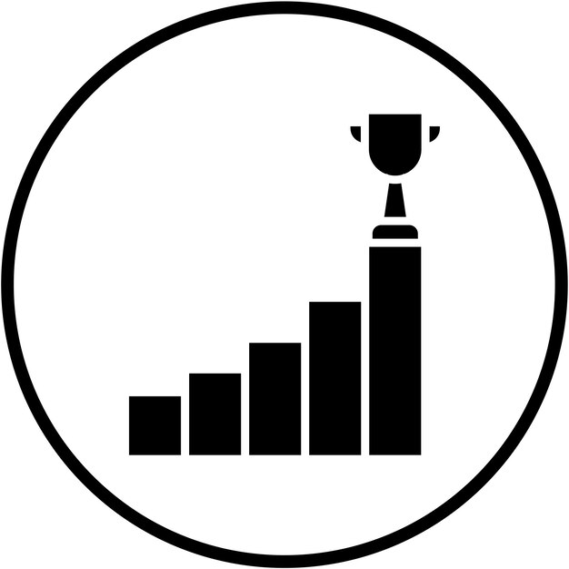 Estilo del icono de la ambición del diseño vectorial