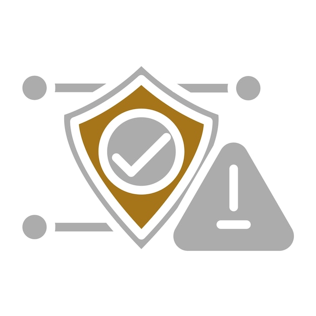 Estilo de icono de amenaza cibernética de diseño vectorial
