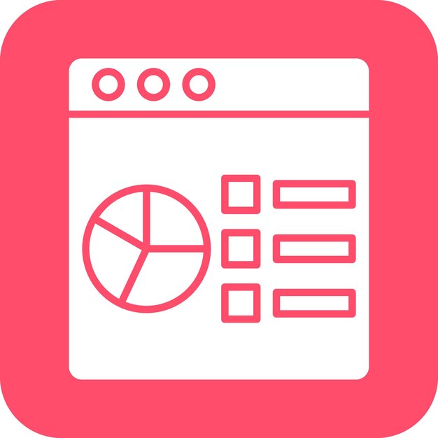 Estilo del icono de análisis de datos de diseño vectorial