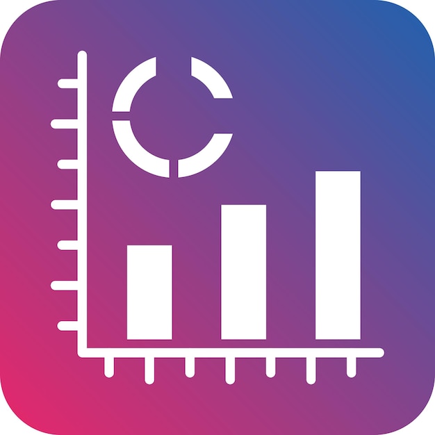 Estilo del icono de análisis de datos de diseño vectorial