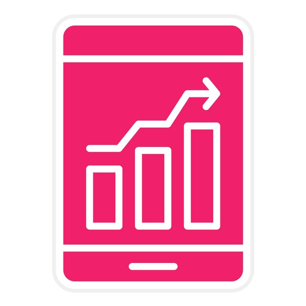 Estilo del icono de análisis de datos de diseño vectorial