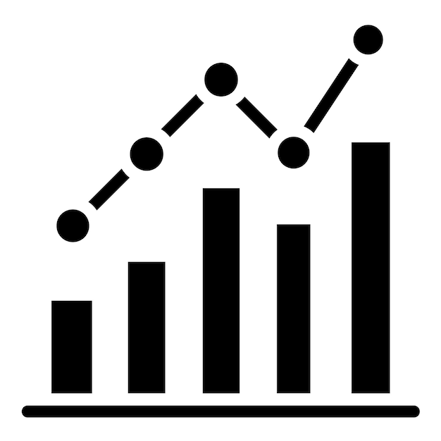 Estilo de icono de análisis de diseño vectorial