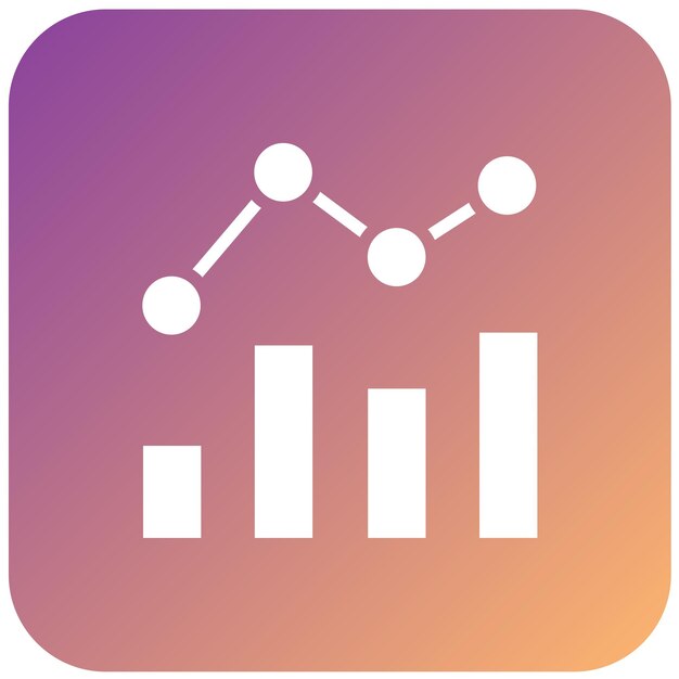 Estilo de icono de análisis de diseño vectorial