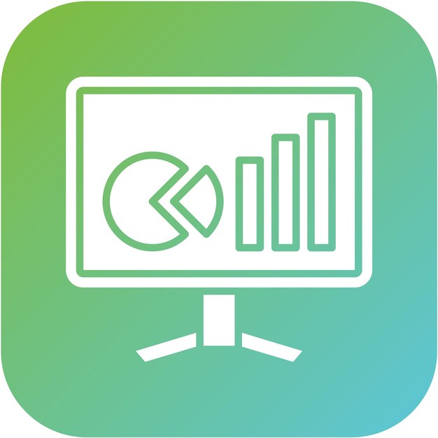 Estilo del icono de análisis de diseño vectorial