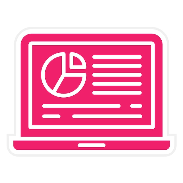 Estilo de icono de análisis de diseño vectorial