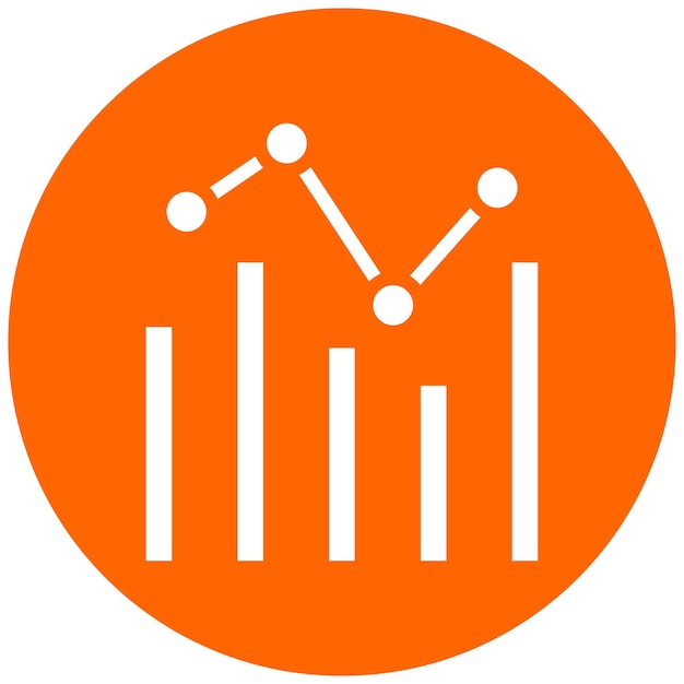 Estilo de icono de análisis de diseño vectorial