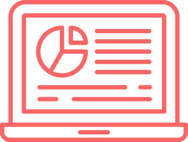 Estilo de icono de análisis de diseño vectorial