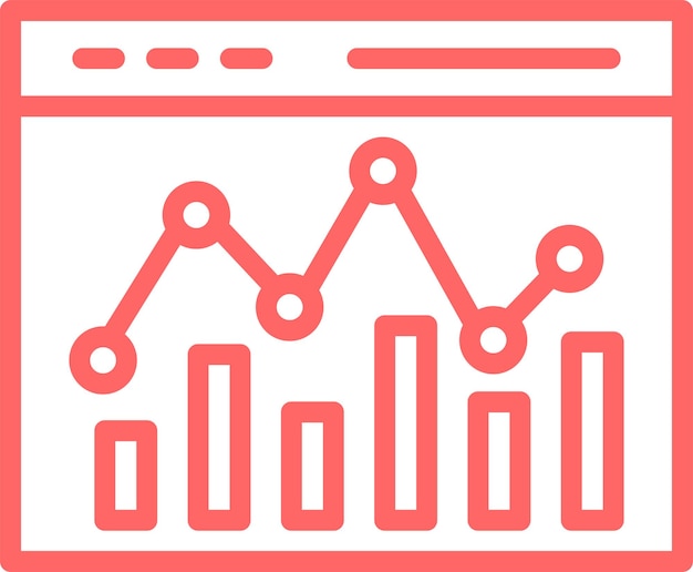 Estilo de icono de análisis de diseño vectorial