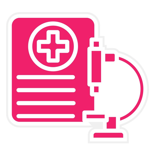 Estilo del icono del análisis de laboratorio de diseño vectorial