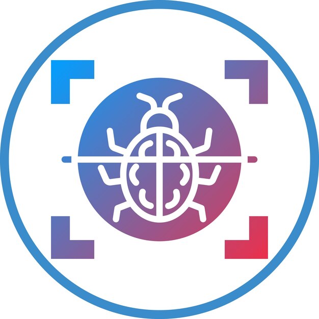 Estilo del icono de análisis de virus