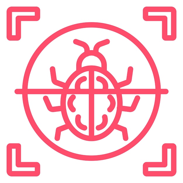 Estilo del icono de análisis de virus