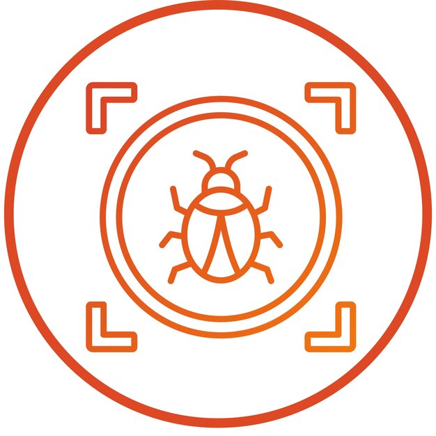 Estilo del icono de análisis de virus