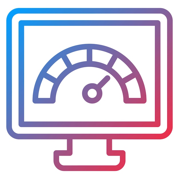 Estilo de icono de ancho de banda de diseño vectorial