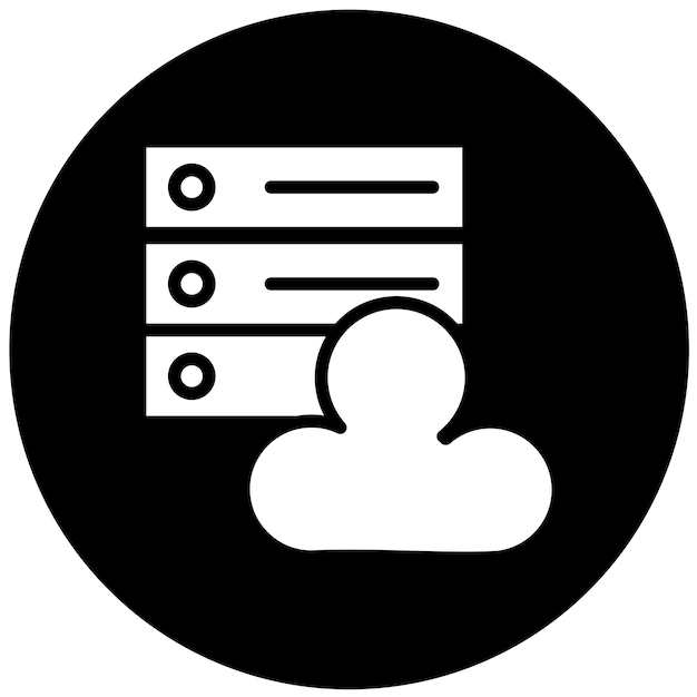 Estilo del icono del anfitrión de diseño vectorial