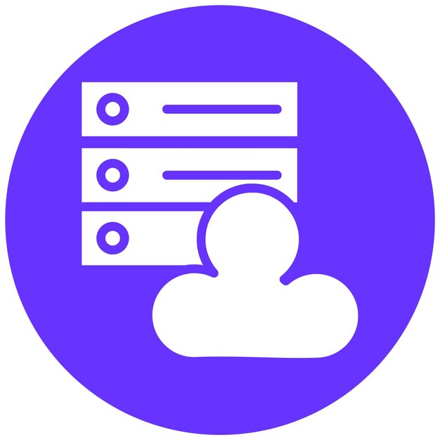 Estilo del icono del anfitrión de diseño vectorial