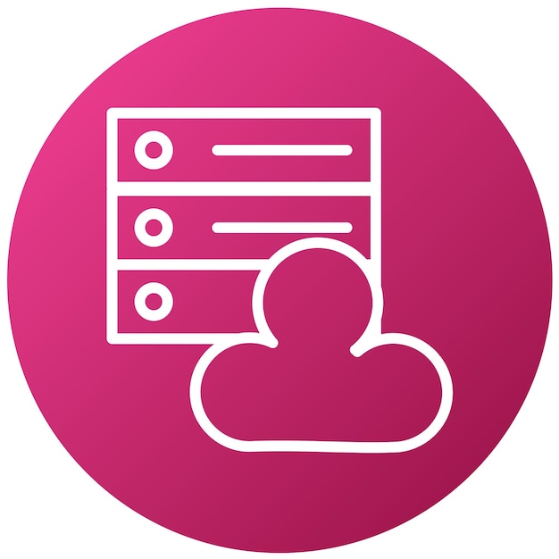 Estilo del icono del anfitrión de diseño vectorial