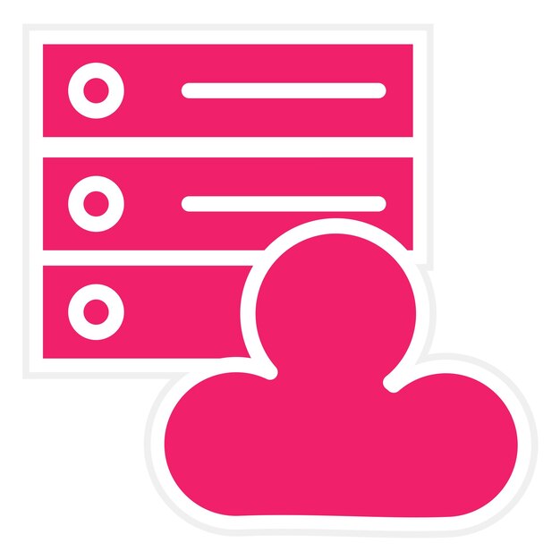 Estilo del icono del anfitrión de diseño vectorial