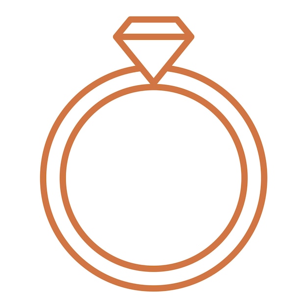 Estilo del icono de los anillos de boda