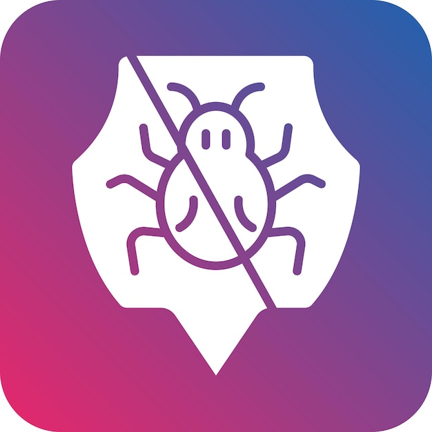 Estilo del icono del antivirus de diseño vectorial