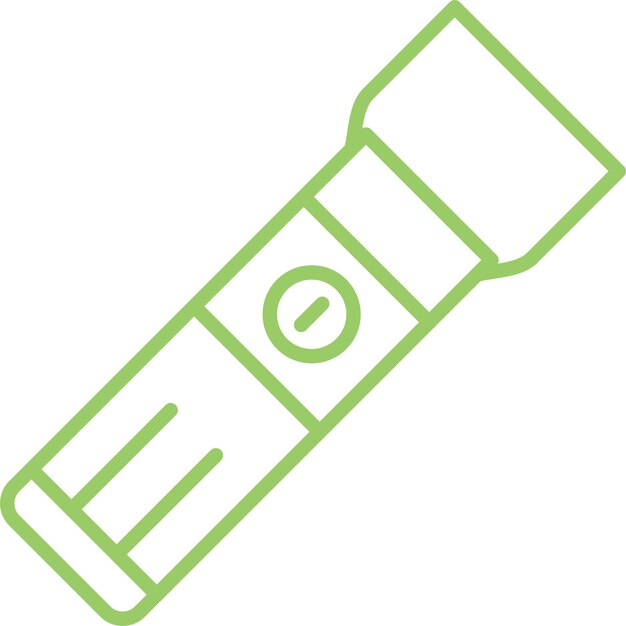 Estilo del icono de la antorcha de diseño vectorial