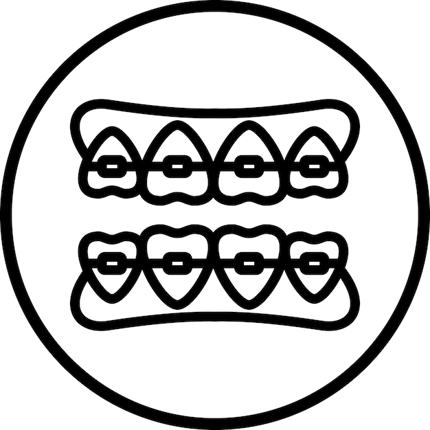 Estilo del icono de los aparatos dentales