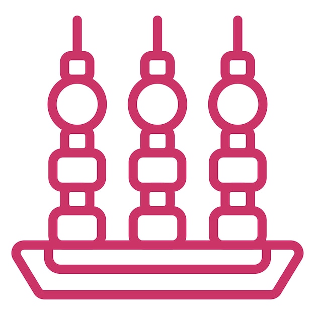 Estilo de icono de aperitivo de diseño vectorial