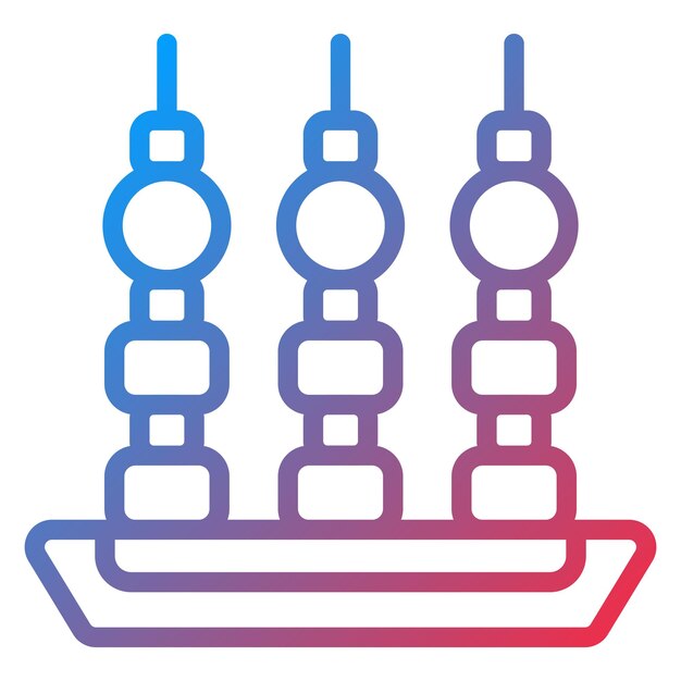 Estilo de icono de aperitivo de diseño vectorial