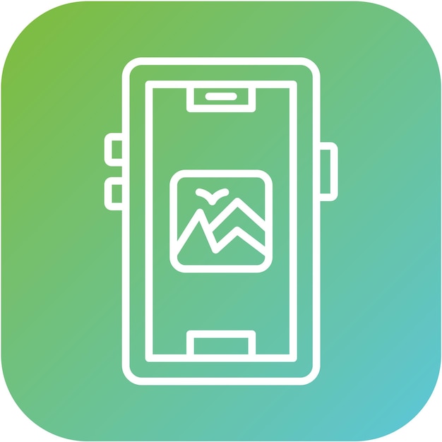 Estilo de icono de la aplicación de diseño vectorial de fotos