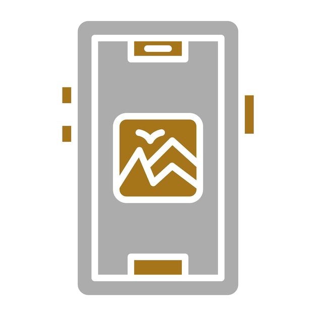 Estilo de icono de la aplicación de diseño vectorial de fotos
