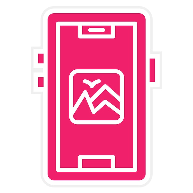 Estilo de icono de la aplicación de diseño vectorial de fotos