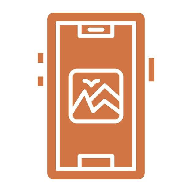 Estilo de icono de la aplicación de diseño vectorial de fotos