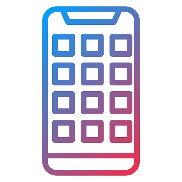 Estilo de icono de la aplicación móvil de diseño vectorial