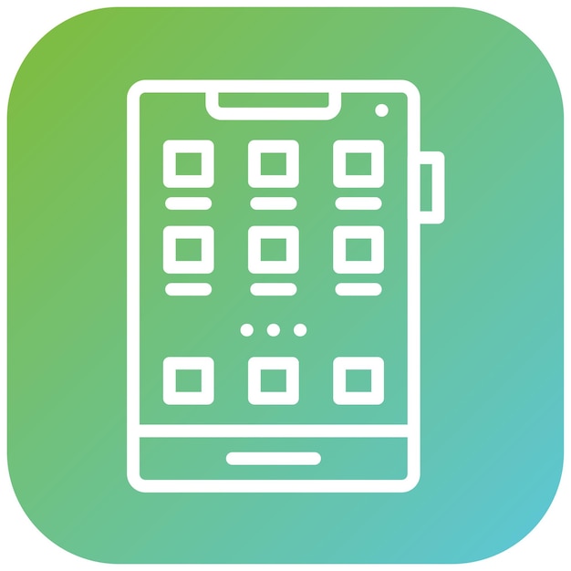 Estilo de icono de la aplicación móvil de diseño vectorial
