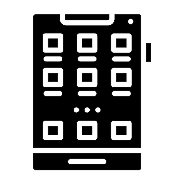 Estilo de icono de la aplicación móvil de diseño vectorial