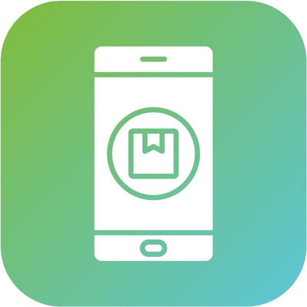 Estilo del icono de la aplicación móvil de diseño vectorial
