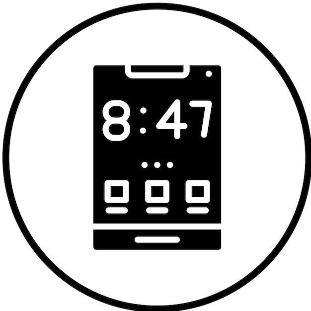 Estilo de icono de la aplicación móvil de diseño vectorial