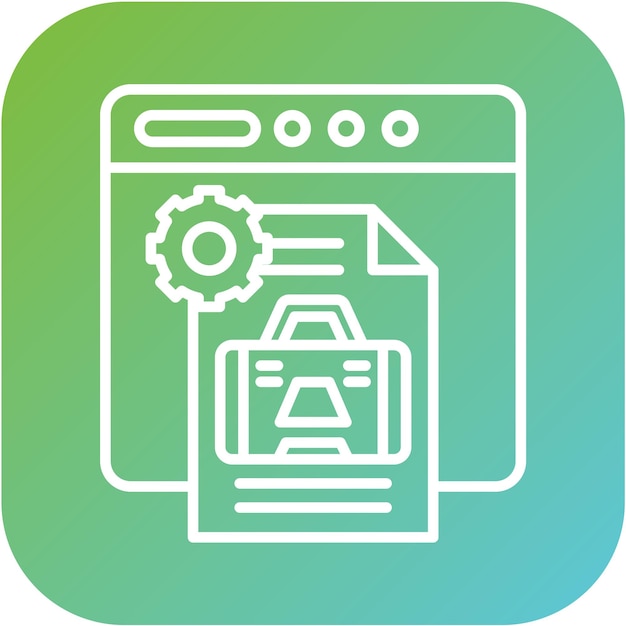 Estilo de icono de la aplicación de negocio de diseño vectorial