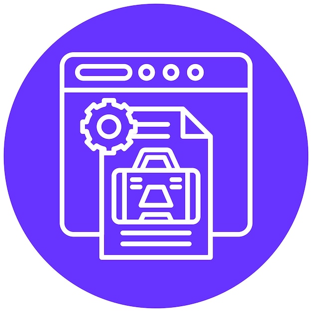 Estilo de icono de la aplicación de negocio de diseño vectorial