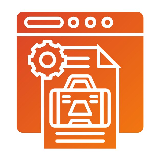 Estilo de icono de la aplicación de negocio de diseño vectorial