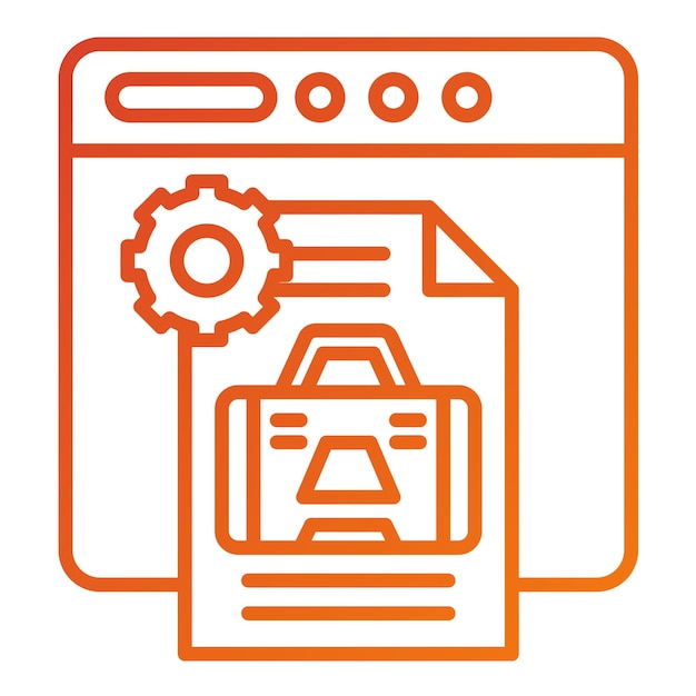 Estilo de icono de la aplicación de negocio de diseño vectorial