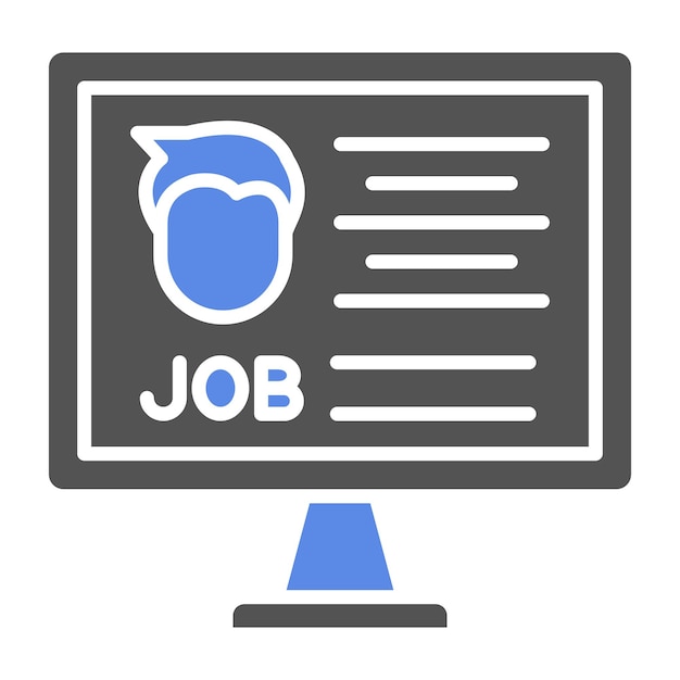 Estilo del icono de la aplicación de trabajo de diseño vectorial
