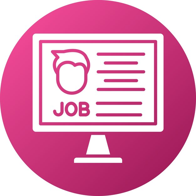 Estilo del icono de la aplicación de trabajo de diseño vectorial