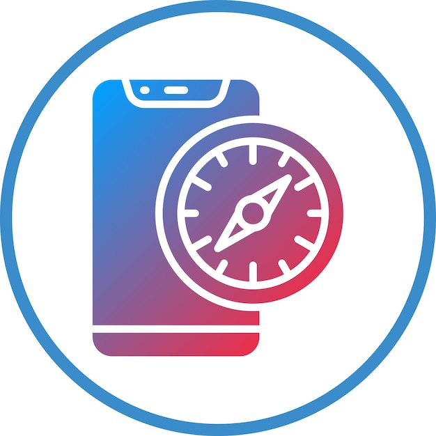 Estilo del icono de la aplicación Vector Design Compass
