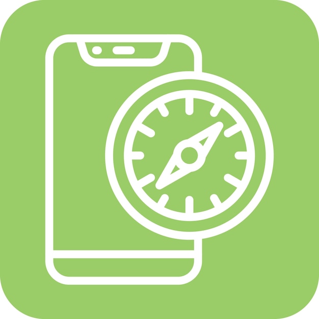Estilo del icono de la aplicación Vector Design Compass